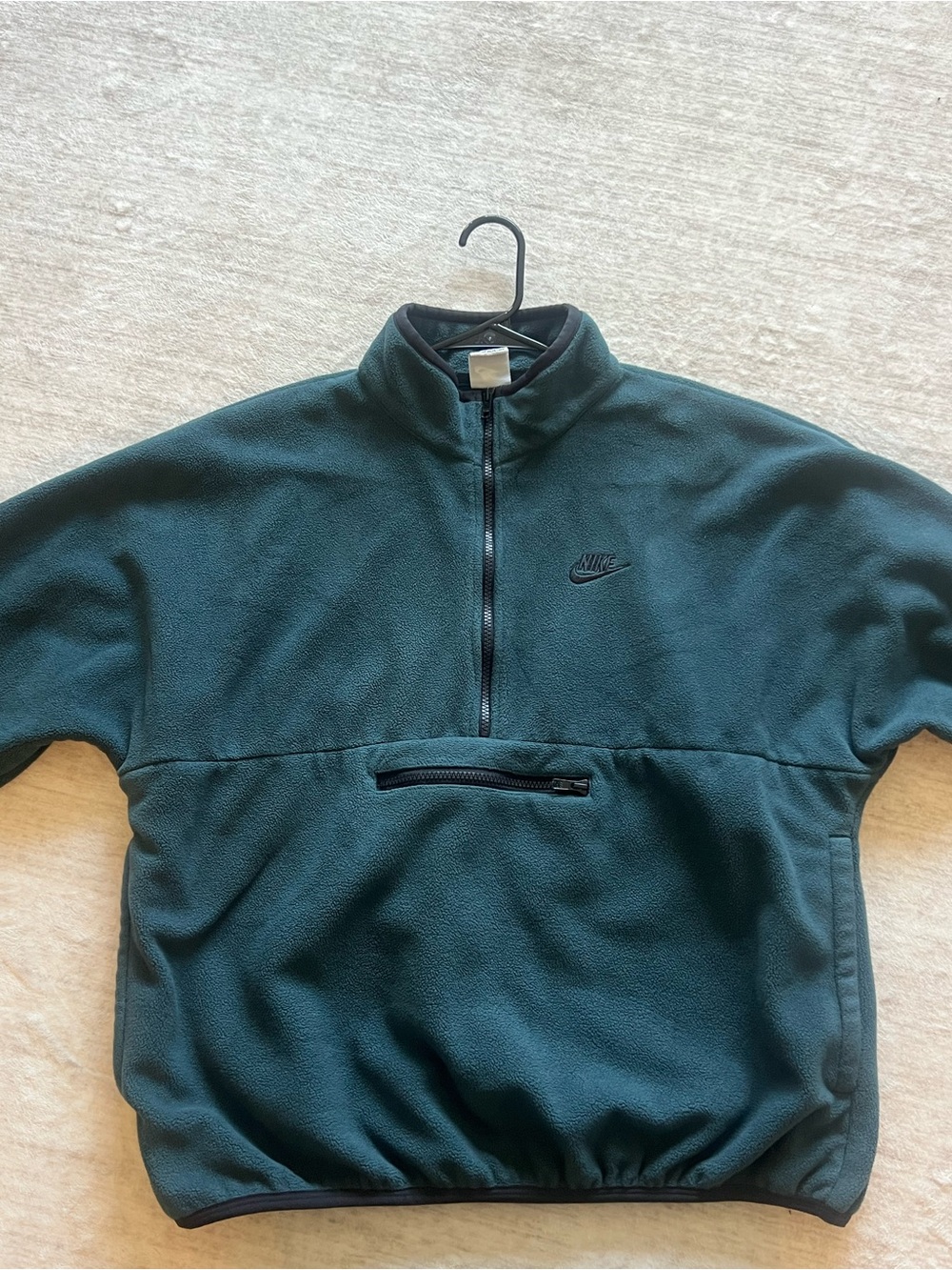 Nike Teal Quarter Zip Fleece Jacket